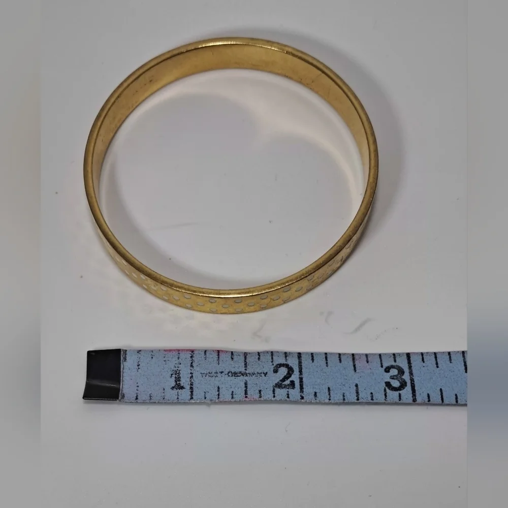 Kate Spade NY On The Dot Gold Tone Bangle Bracelet - Picture 6 of 9
